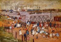 Prendergast, Maurice Brazil - The East River